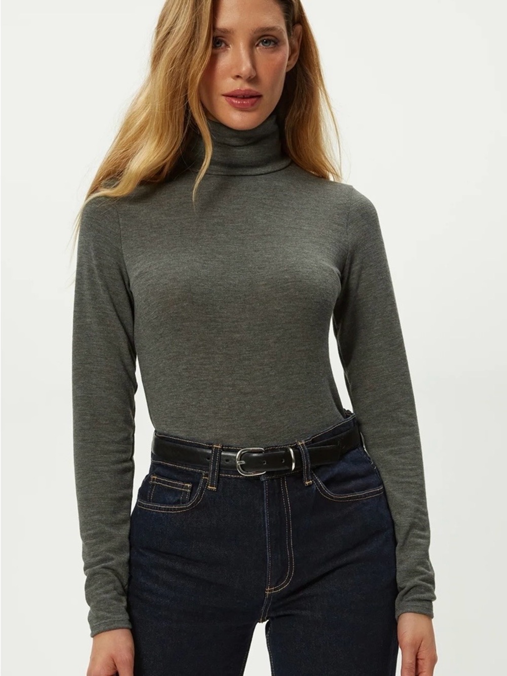 Michael Stars Jojo Side Ruched Turtleneck